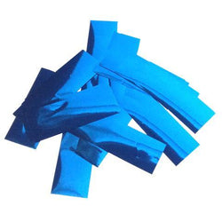 Metallic Confetti: Cobalt Blue Fluttering Rectangles, 1 Pound Bulk