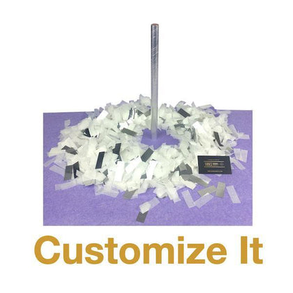 Confetti Flick Sticks: Flashy Tissue-Metallic Mix Fluttering Rectangles - Bulk Discount Bundles