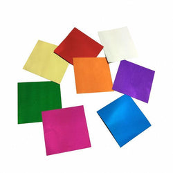 Confetti Squares: 1.5" Brilliant Metallics, 1 Pound Bulk