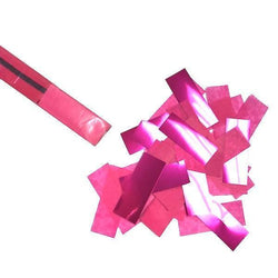 Hot Pink Confetti: Flashy Metallic-Tissue Rectangles, in Launch Sleeves
