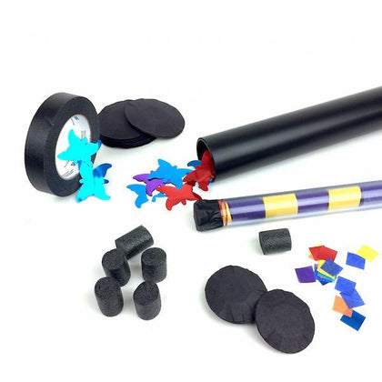 Confetti Launcher Accessories: Caps, Lifters & Tape
