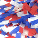 Red White Blue Confetti: Biodegradable Fluttering Rectangles, 1 Pound Bulk