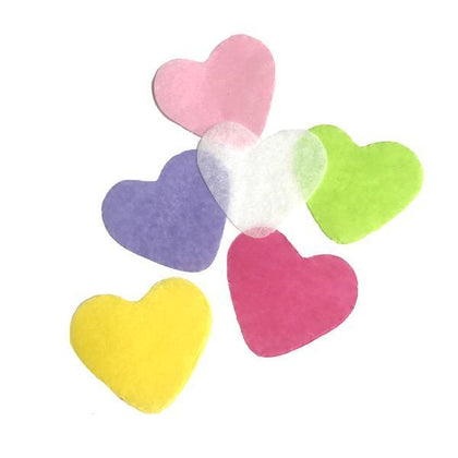 Tissue Confetti Hearts, in 1 Pound Bulk