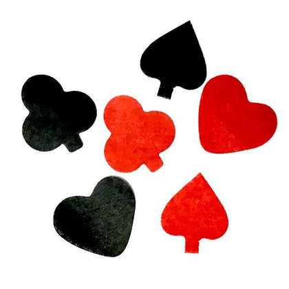 Tissue Confetti Spades, Clubs, Hearts in 1 Pound Bulk