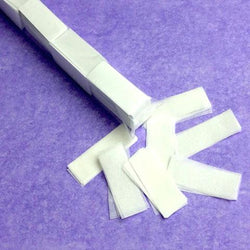 Confetti: Snowy White Tissue Fluttering Rectangles, in Launch Sleeves