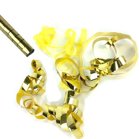 Confetti Streamers: Gold + Yellow Flashy Double Rolls Split Mid