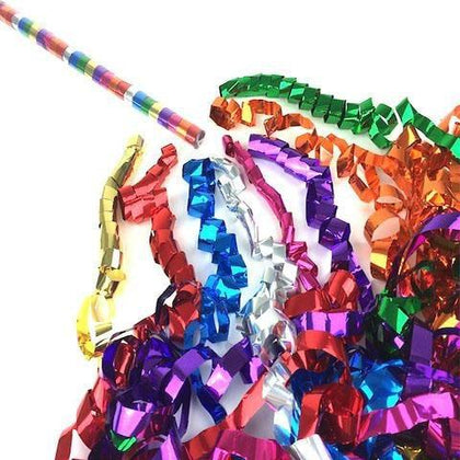 Confetti Streamers - Bright Multicolor Metallic