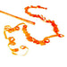Kabuki Confetti Streamers: Bright Orange Tissue Speedloaders