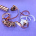Kabuki Streamers: Flashy Rose Gold Copper & White Double Rolls