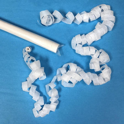 Dissolving Confetti Streamers in Launch Sleeve