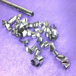 Confetti Streamers - Gleaming Silver Metallic