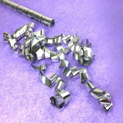 Confetti Streamers - Gleaming Silver Metallic