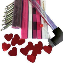 Valentine & Wedding Confetti Kit: Confetti, Streamers, Fluttering Hearts