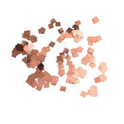 MiniFetti: Metallic Rose Gold/Copper 1/4" Squares, 1 Pound Bulk