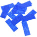 Blue Confetti: Biodegradable Fluttering Rectangles, 1 Pound Bulk