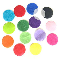 Confetti Circles: 1.5" Round Fluttering Tissue, 1 Pound Bulk