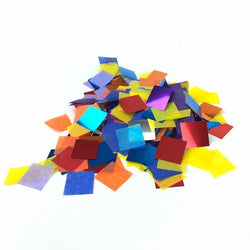 Confetti Squares: 1.5" Flashy Metallic Tissue Mix, 1 Pound Bulk