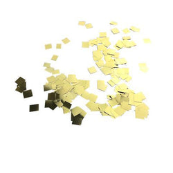 MiniFetti: Gold Metallic 1/4" Squares, 1 Pound Bulk