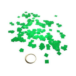MiniFetti: Green Metallic 1/4" Squares, 1 Pound Bulk