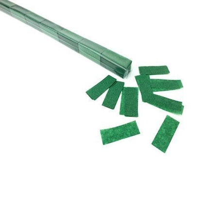 Confetti Streamers: Bright Green Metallic. Cannon-Ready. Factory