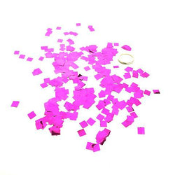 MiniFetti: Metallic Hot Pink 1/4" Squares, 1 Pound Bulk