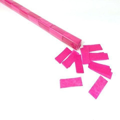 Confetti: Hot Pink Tissue Fluttering Rectangles, in Launch Sleeves