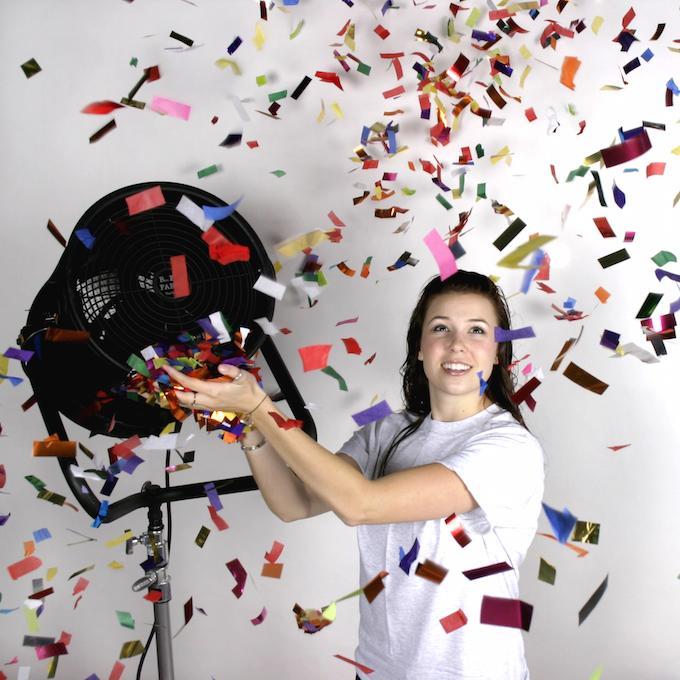 Studio Effects Fan: Launch Confetti, Streamers. USA Factory Rental ...
