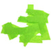 Lime Green Confetti: Biodegradable Fluttering Rectangles, 1 Pound Bulk