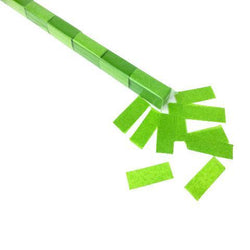 Confetti: Lime Green Tissue Fluttering Rectangles, in Launch Sleeves