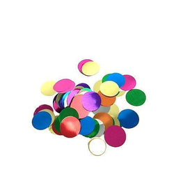 Confetti Circles: 0.5" Round Glossy Metallic, 1 Pound Bulk