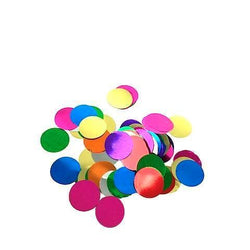 Confetti Circles: 1" Round Glossy Metallic, 1 Pound Bulk