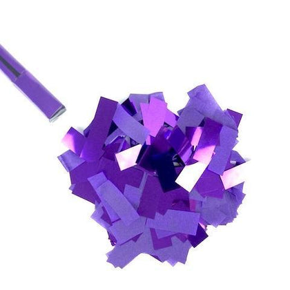 Purple Confetti: Flashy Metallic-Tissue Mix in Launch Sleeves
