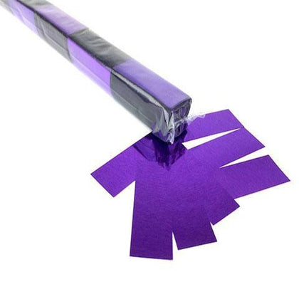 Metallic Confetti: Bright Purple Fluttering Rectangles, in Launch Sleeves