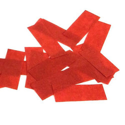 Red Confetti: Biodegradable Fluttering Rectangles, 1 Pound Bulk