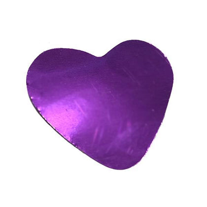 Metallic Confetti Hearts, 1 Pound Bulk