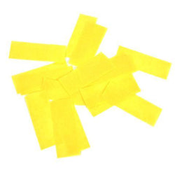 Yellow Confetti: Biodegradable Fluttering Rectangles, 1 Pound Bulk