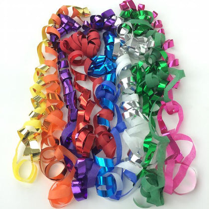 Confetti Streamers - Bright Multicolor Metallic