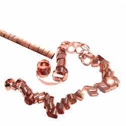 Confetti Streamers - Rose Gold Copper Metallic